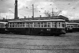  Image shows a rail car on the tracks.
