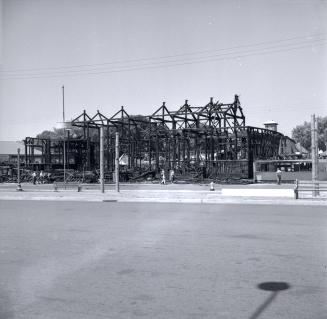 Bird's Restaurant, aftermath of fire of 1 August 1955