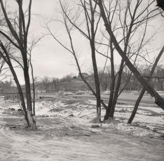 Yonge Street, looking north across bridge over West Don River