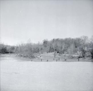 (The) Queensway, looking north to Catfish (now West) Pond and Ellis Avenue