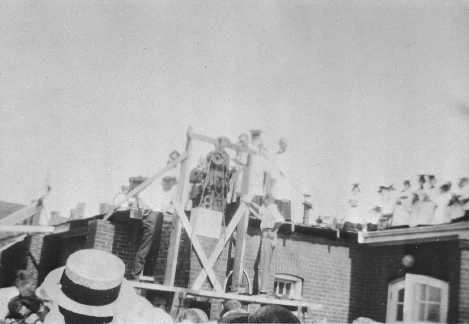 St. Cuthbert's Anglican Church (built 1914-1938), Bayview Avenue, southeast corner St. Cuthbert's Road., corner-stone laying, 1922