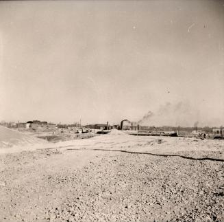 (The) Queensway, looking east to bridge over Humber River during construction