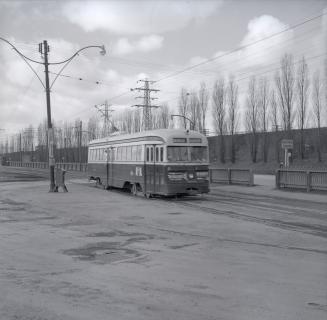 Lakeshore Boulevard West, looking west from west of The Queensway, showing T