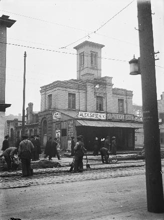 St. Patrick's Market (1854-1912), Queen Street West, north side, at St. Patrick Sq