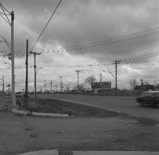 Eglinton Avenue E., looking west from e. of Danforth Road