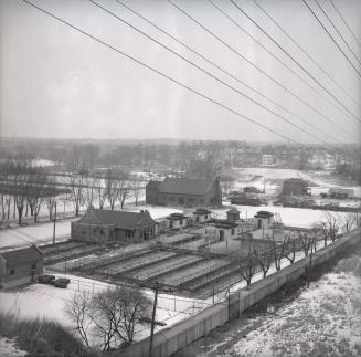 Sewage Plant, Rockcliffe Boulevard, east side, south of Alliance Avenue, Toronto, Ontario