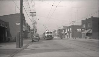 Weston Road., looking northwest from north of Lambton Avenue, Toronto, Ontario