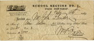 School section no. 1, York Township