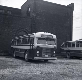 T.T.C., bus #1754, at Sherbourne Garage, Sherbourne St., northwest corner Esplanade East