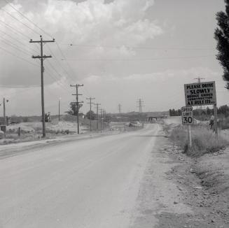 (The) Queensway, looking e. from e. of High St. towards Lakeshore Boulevard W., during construction