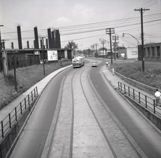 Runnymede Road., looking north from C.P.R. bridge north of Maria St. Toronto, Ontario