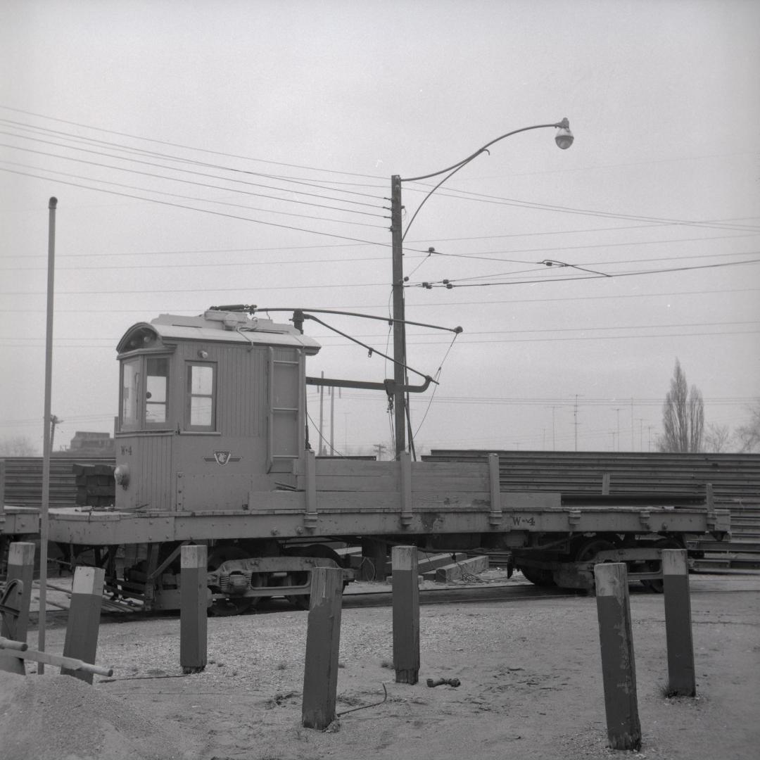 Image shows a TTC construction car.