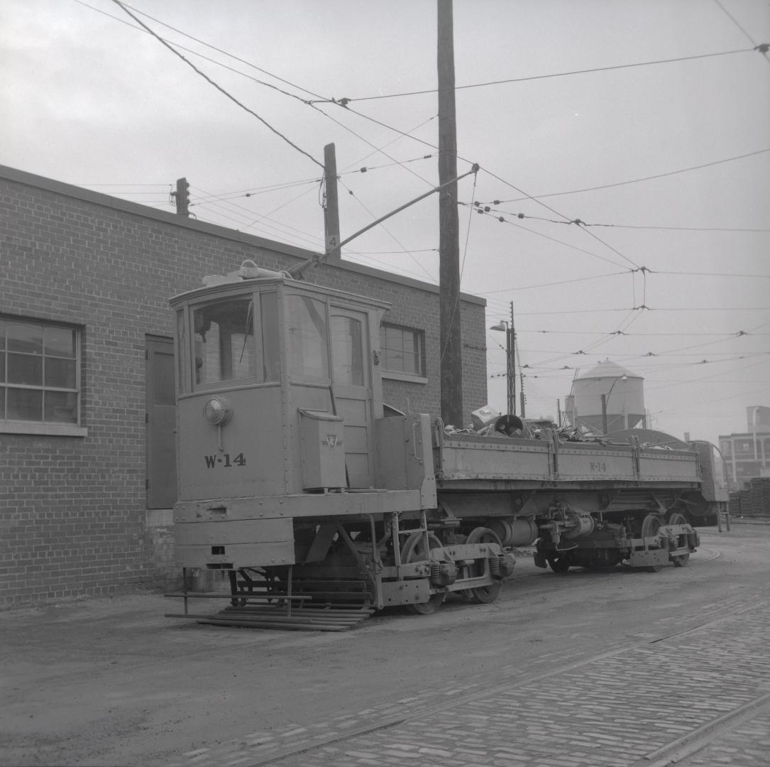 Image shows a TTC dump car.