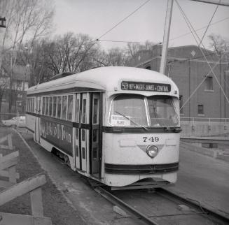  Image shows a rail car on the tracks.
