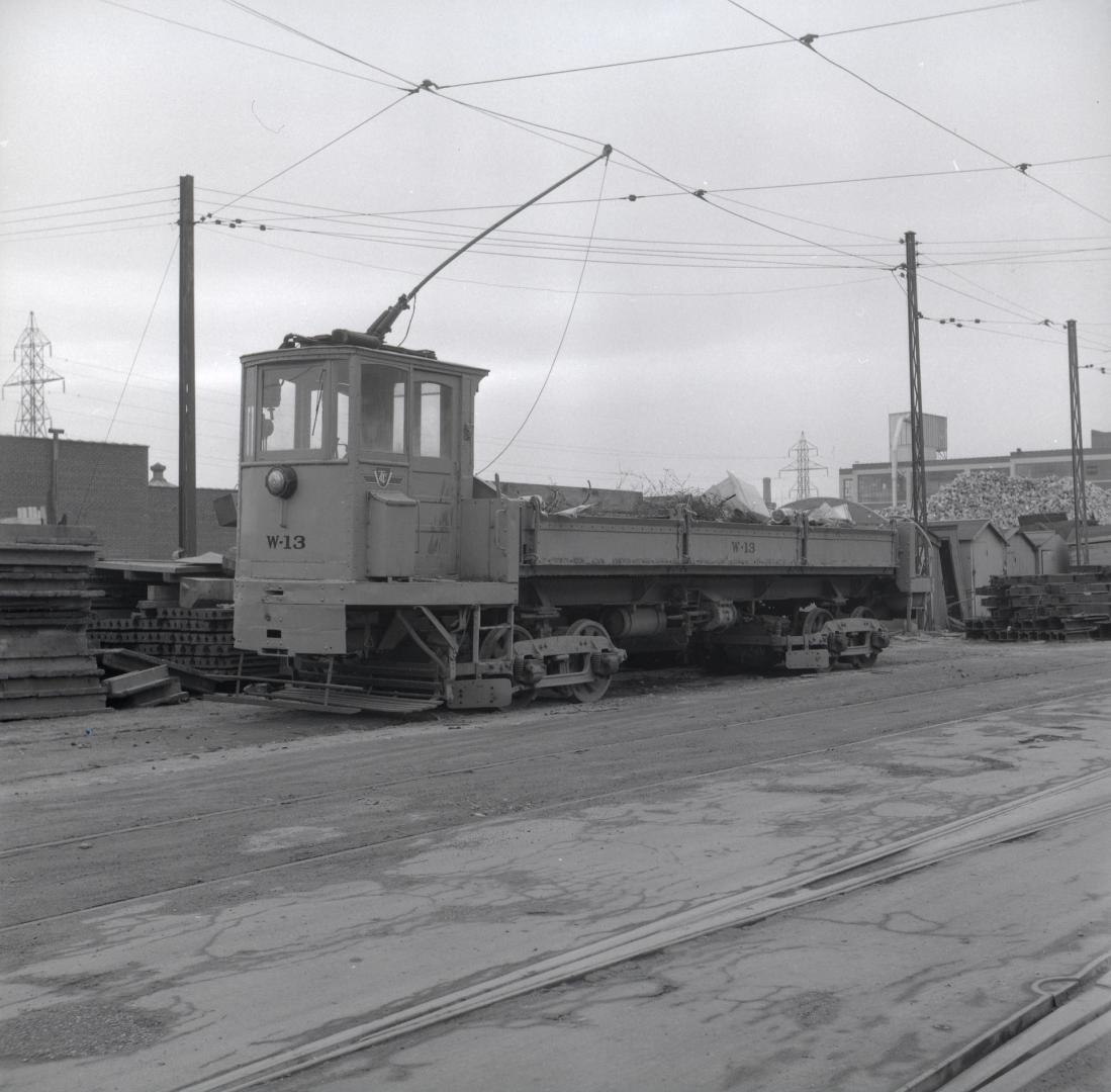 Image shows a TTC dump car.