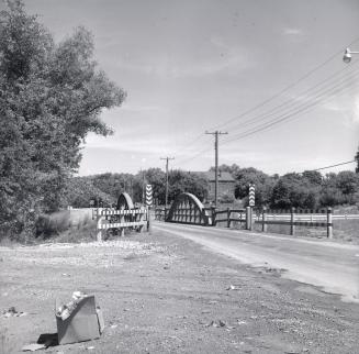 Bayview Avenue, looking northeast to Steeles Avenue across bridge over East Don River (West Branch)