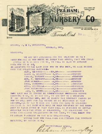 Pelham Nursery Co., Gooderham Building, 49 Wellington St. E., Toronto, Ont.