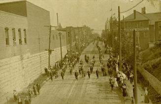 Dalvine (launch), funeral of nine drowned in capsize, Keele St