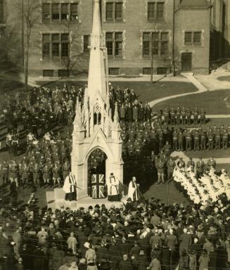 Remembrance Day, at Memorial Cross, St