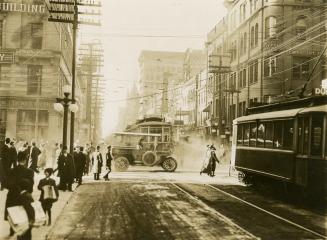 King to Queen Streets, looking north from King St