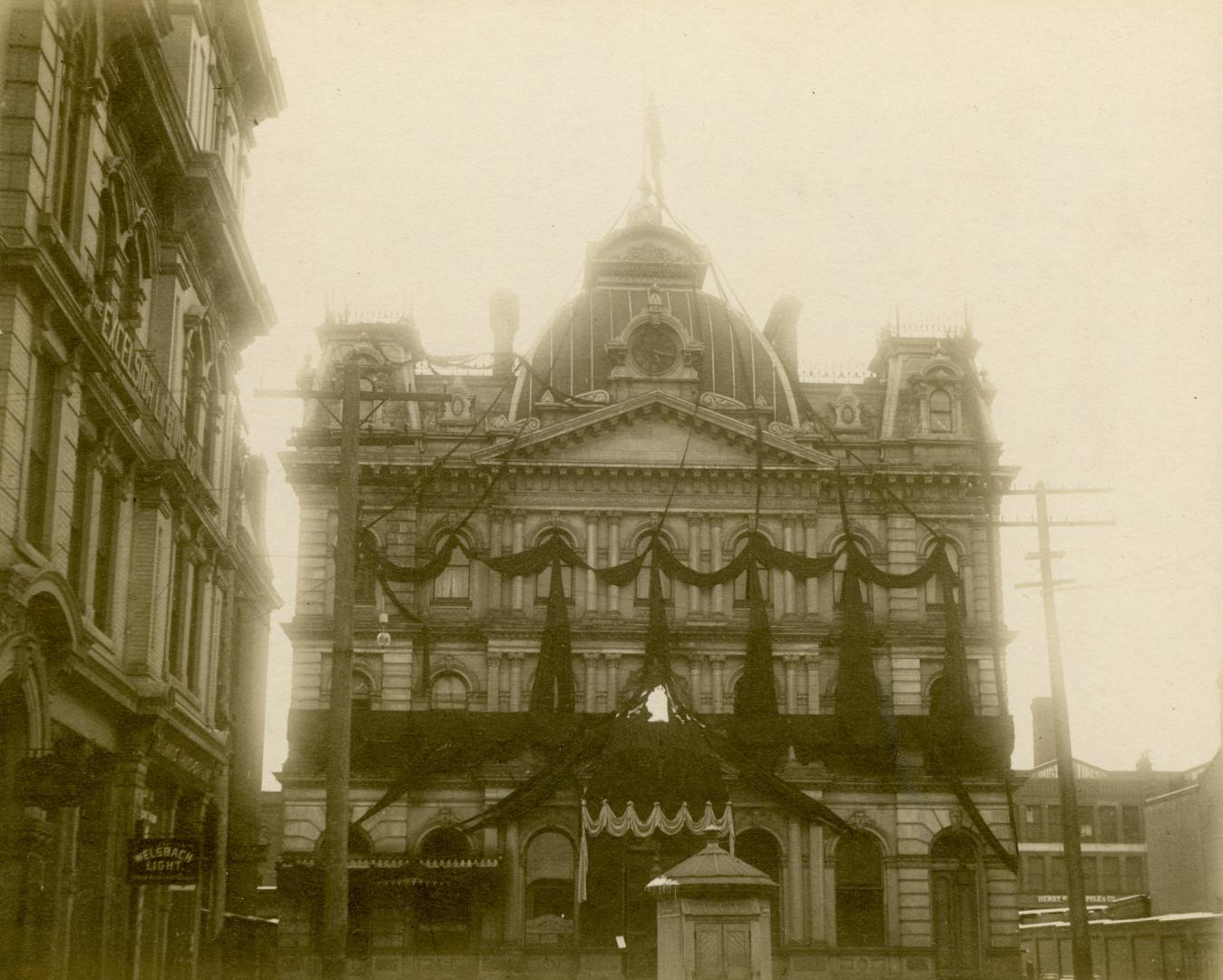 Post Office (1873-1960), Adelaide Street East, north side, opposite head of Toronto St