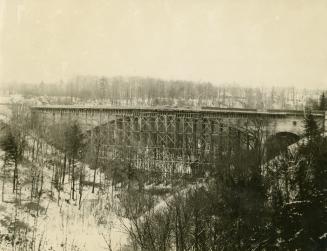 Image shows a side view of the bridge.