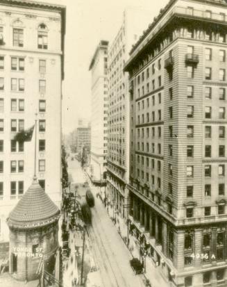 Yonge Street, looking north from south of Melinda St