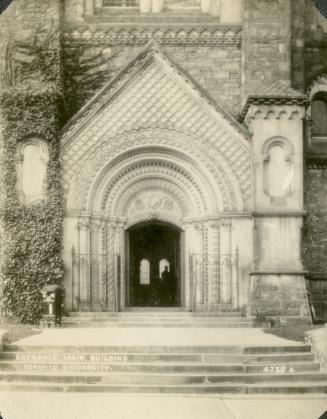 University College, doorway, main