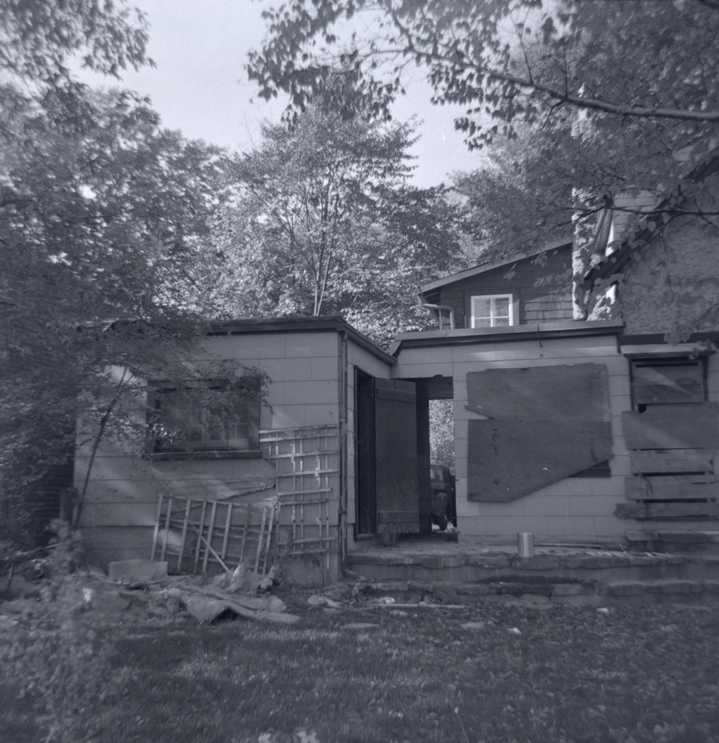 Image shows the rear of a house.