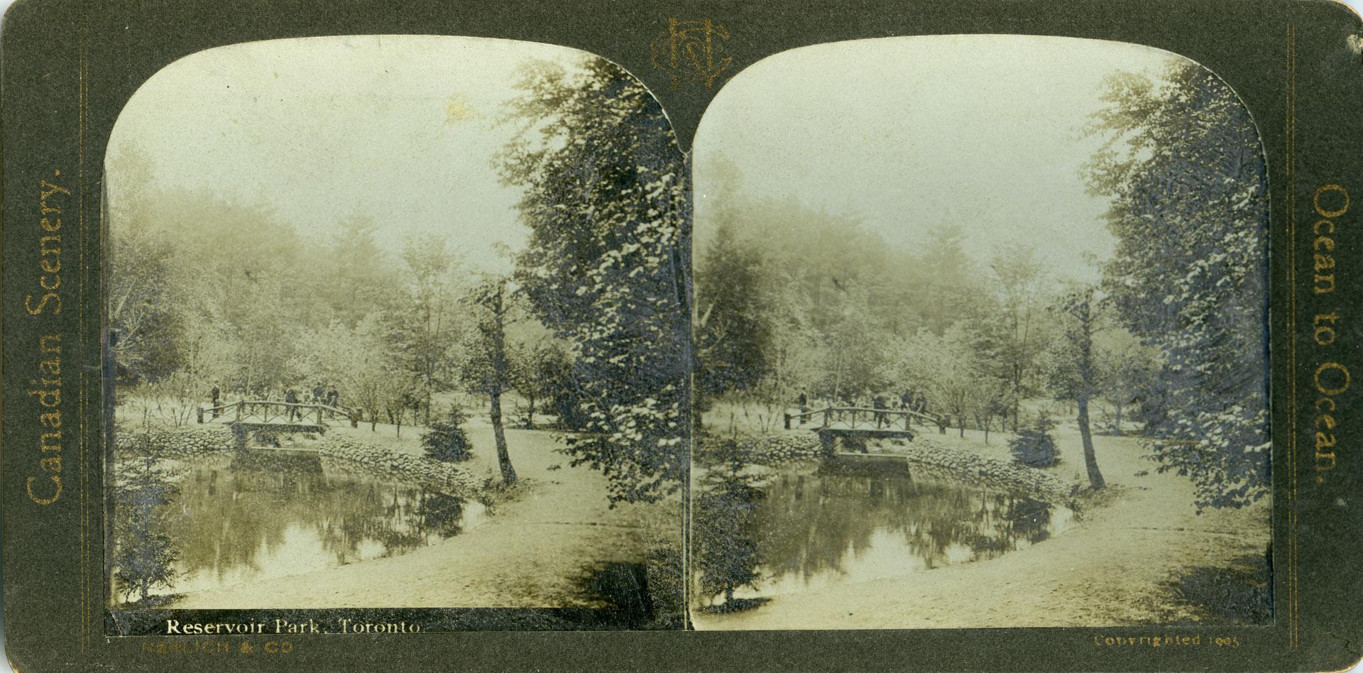 Image shows a part of the Reservoir park.