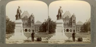 Macdonald, Sir John A., monument, Queen's Park, in front of Parliament Buildings