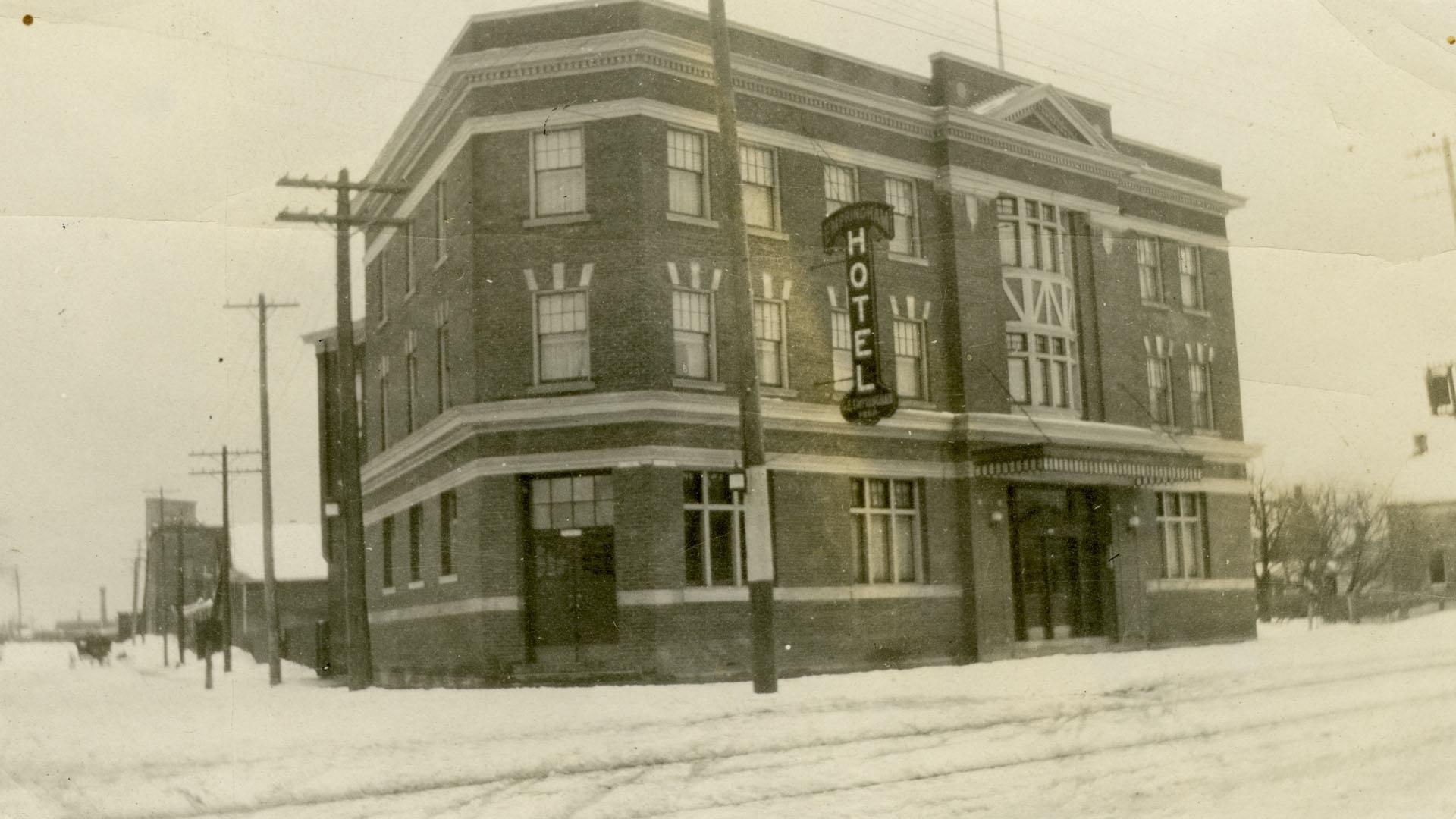 Empringham Hotel (1914), Danforth Avenue, southwest corner Dawes Road