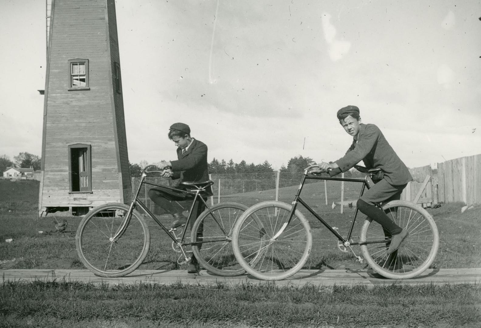 Cyclists, on Kennedy Avenue