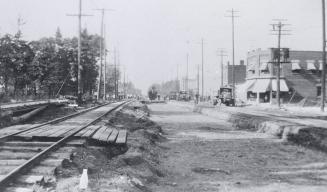 Yonge Street looking north from Bedford Park Avenue, Toronto, Ontario. Image shows a street vie…