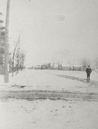 Woburn Avenue, looking west from Yonge Street, Toronto, Ontario. Image shows a street view in w ...