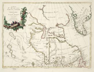 La Baja d'Hudson Terra di Labrador e Groenlandia con le Isole adjacenti di nuova progezione