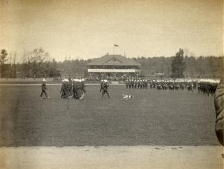 Image shows club members on the field.