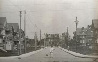 Playter Boulevard, looking north to Playter Crescent