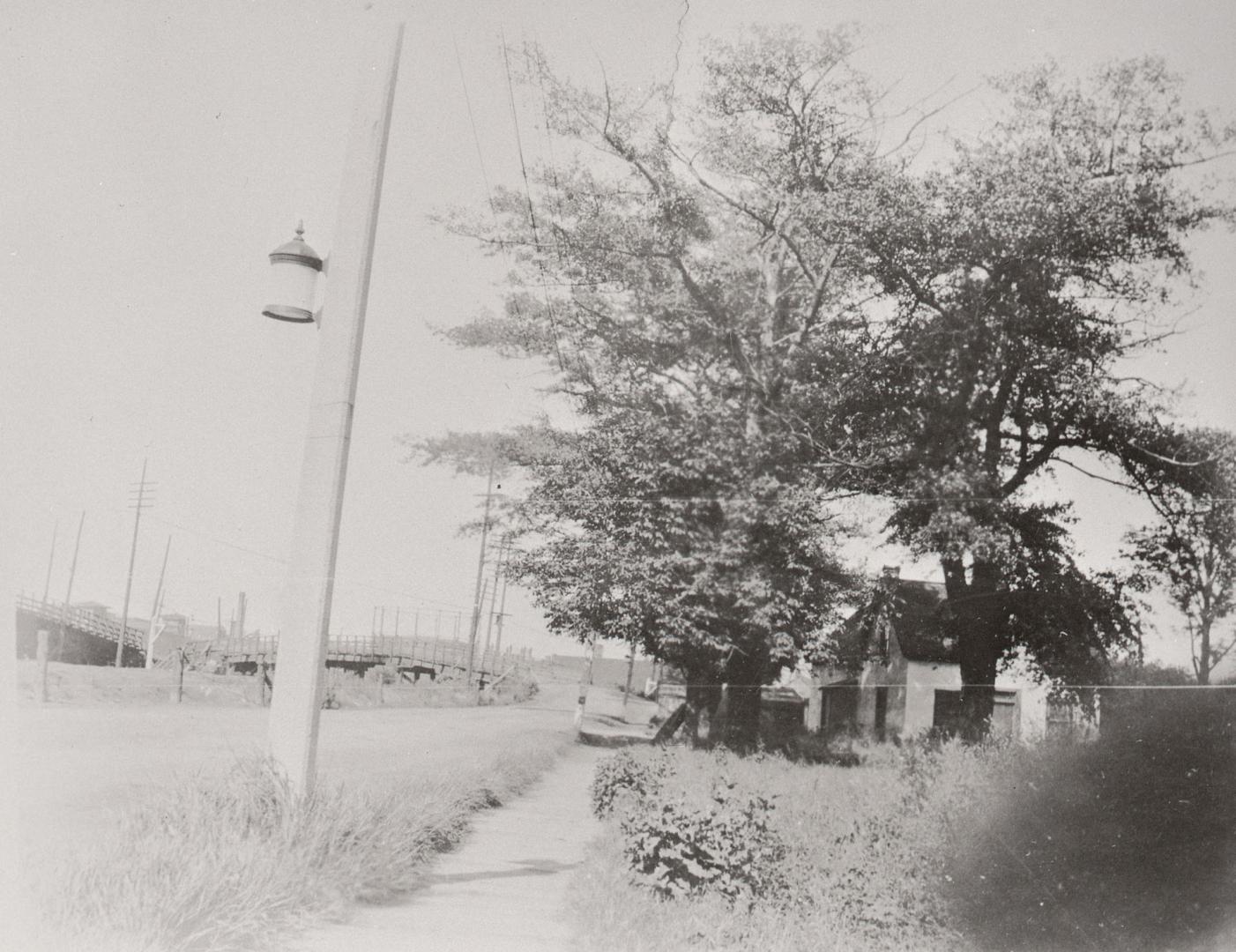 Garrison Road., looking e. to bridge over railway tracks, between Strachan Avenue & Fort York