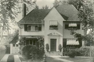 House, 36 Dawlish Avenue, north side, east of Weybourne Crescent. Image shows a big two storey …