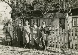 Canadian Horticultural Society, Gardens Committee, at site of proposed botanical gardens, The Kingsway, northeast corner Dundas Street West