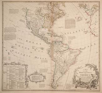 A map of the whole continent of America particularly shewing the British empire in the northern part of America with the divisions of the new governments since the accession of Canada and Florida