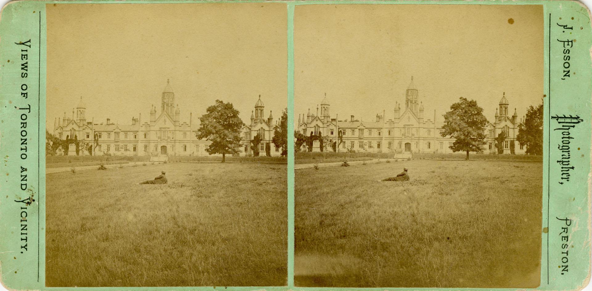 Trinity College (1852-1925), Queen Street West, north side, between Gore Vale Avenue & Crawford St