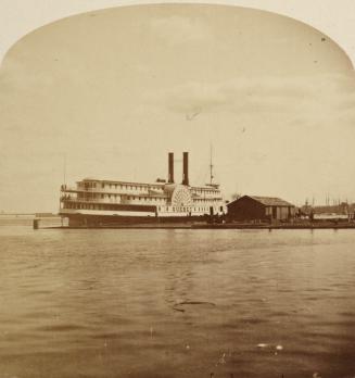 Quebec, paddle steamer, at dock in Montréal, Québec