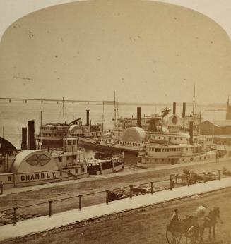 Wharves on the St. Lawrence River, Montréal, Québec