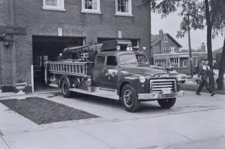 Fire Hall, York, Weston Road, southwest corner King St