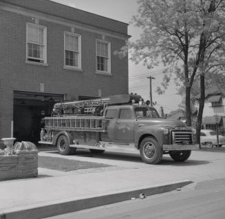 Fire Hall, York, Weston Road, southwest corner King St