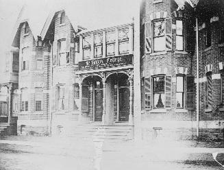 Trinity College, St. Hilda's College (1889-1892), Shaw St., west side, north of Argyle St