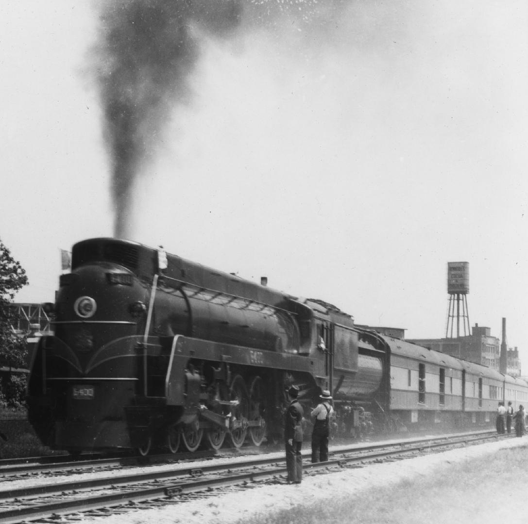 George VI, visit to Toronto, 22 May 1939, royal train, looking southeast from around e