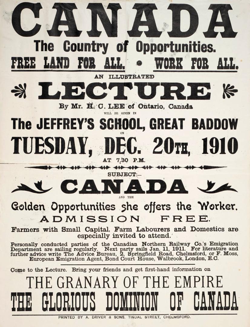 Canada the country of opportunities